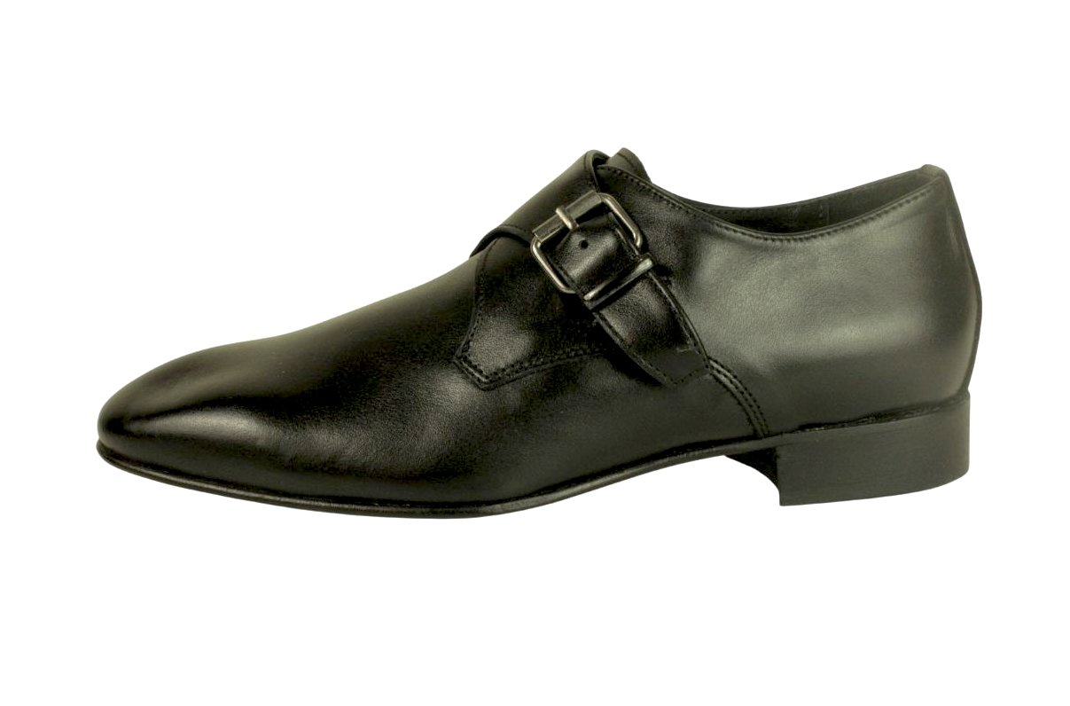 Handmade Italian Leather Shoes IvanTroySergioBlackItalianLeatherKidShoe 004