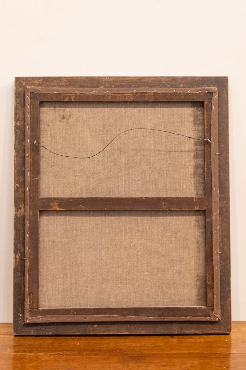 40% OFF at Checkout . French 19th Century Oil on Canvas Still-Life Painting Depicting Roses in Basket - JAA