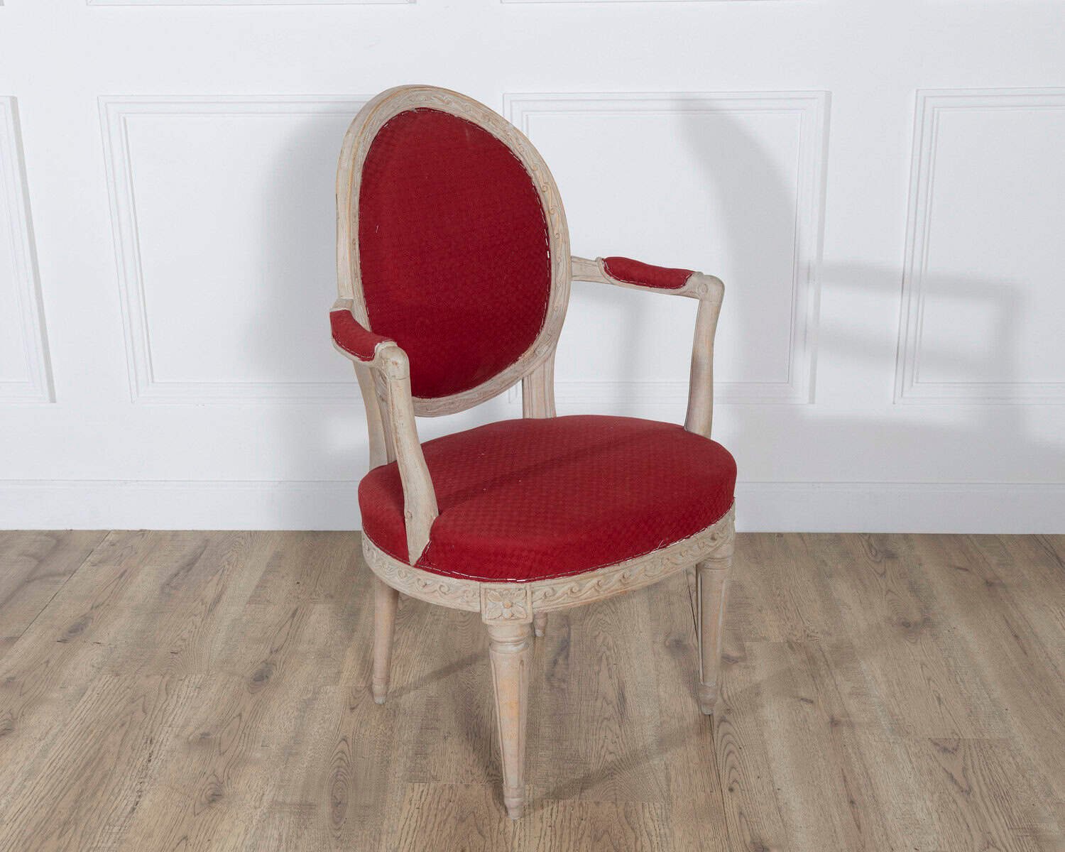 Pair of Swedish Gustavian Armchairs with Original Paint, circa 1820 - JAA