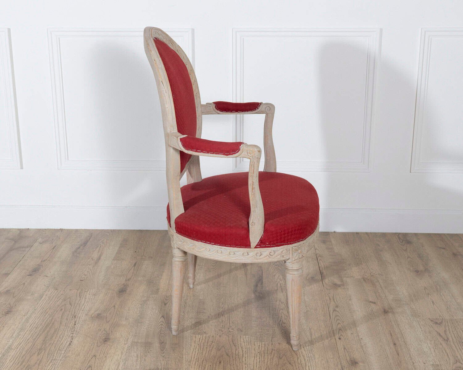 Pair of Swedish Gustavian Armchairs with Original Paint, circa 1820 - JAA