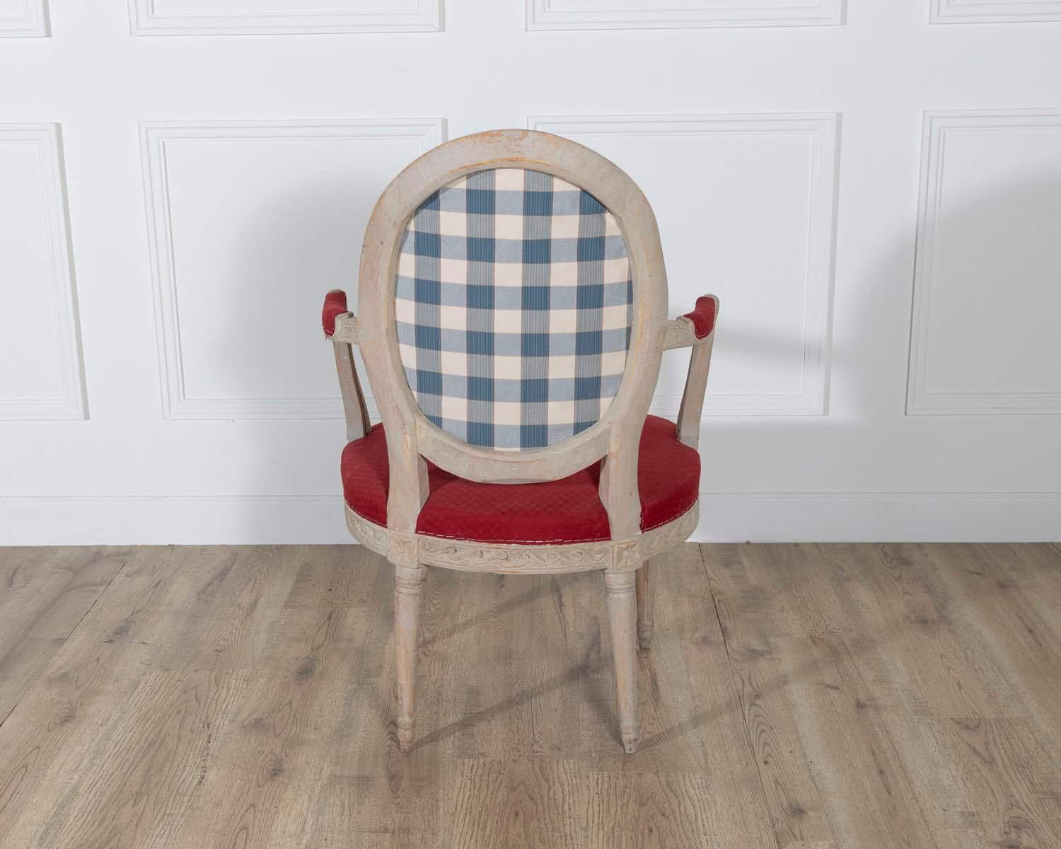 Pair of Swedish Gustavian Armchairs with Original Paint, circa 1820 - JAA