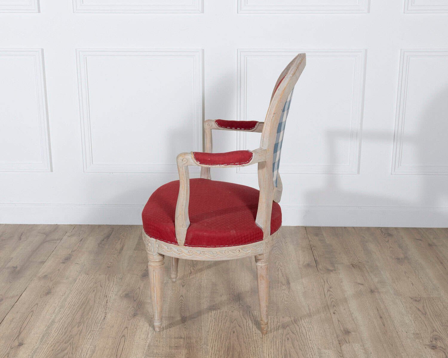 Pair of Swedish Gustavian Armchairs with Original Paint, circa 1820 - JAA