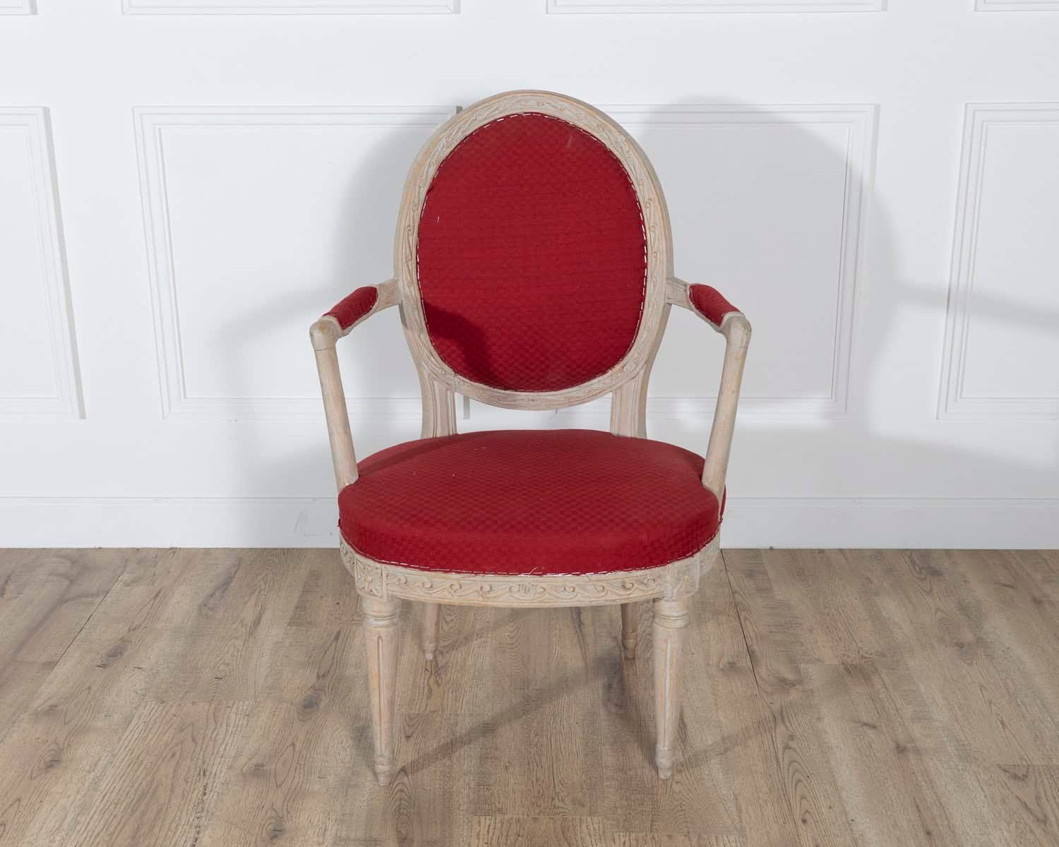 Pair of Swedish Gustavian Armchairs with Original Paint, circa 1820 - JAA