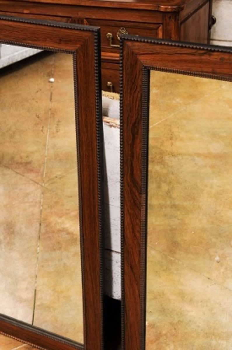 Italian Palisander Mirrors with Carved Frames from the 20th Century, Sold Each - JAA