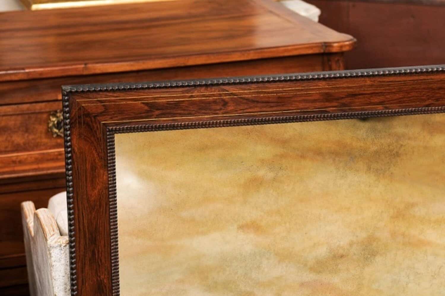 Italian Palisander Mirrors with Carved Frames from the 20th Century, Sold Each - JAA