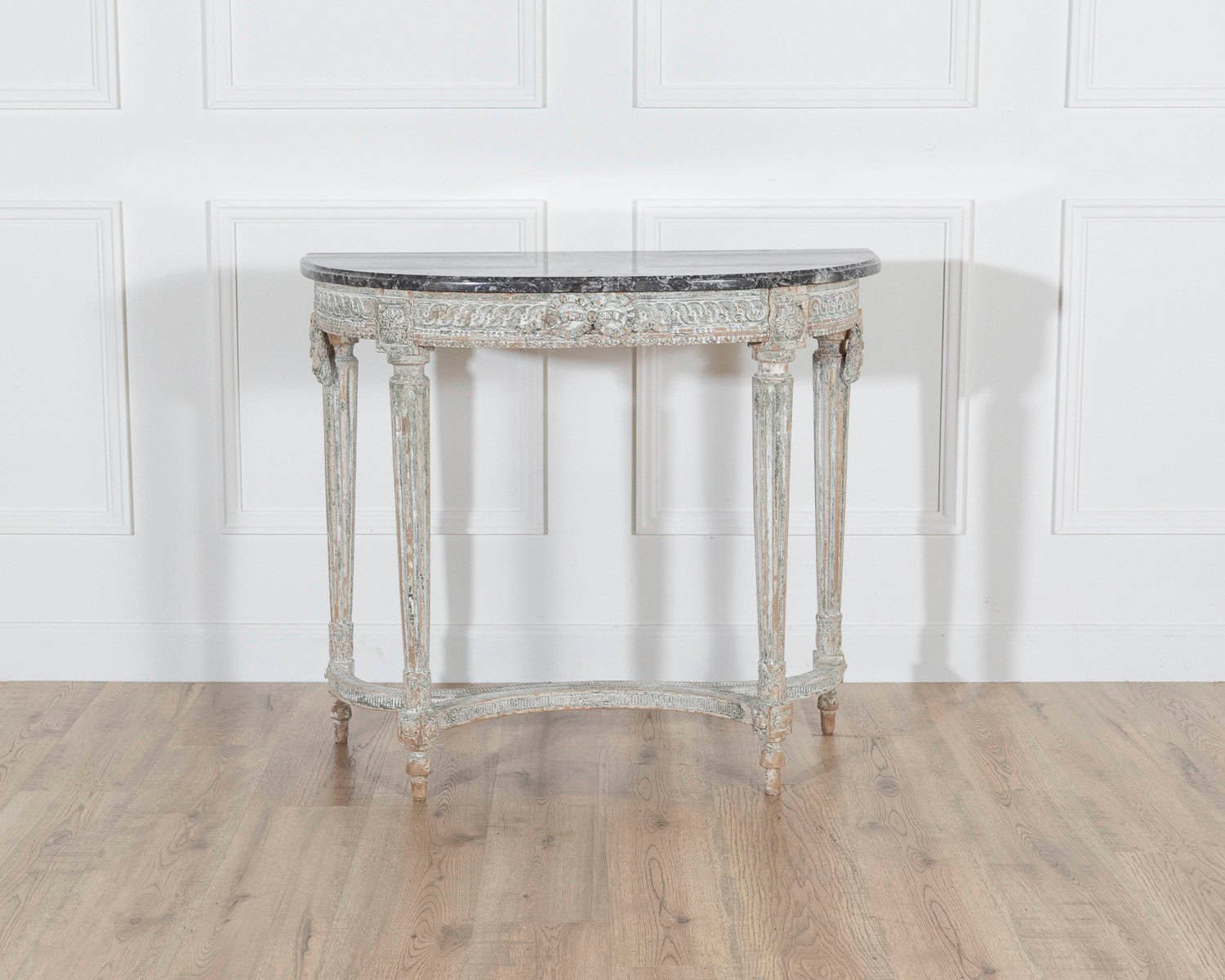 18th Century Louis XVI Period Console Table with Original Saint Anne Marble Top - JAA