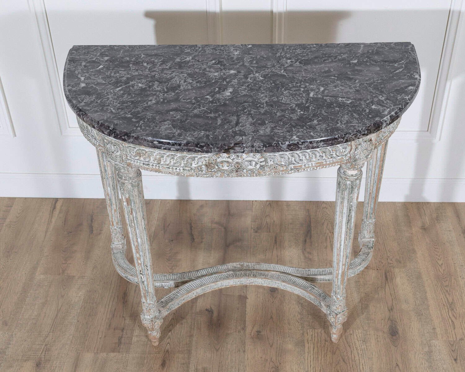 18th Century Louis XVI Period Console Table with Original Saint Anne Marble Top - JAA
