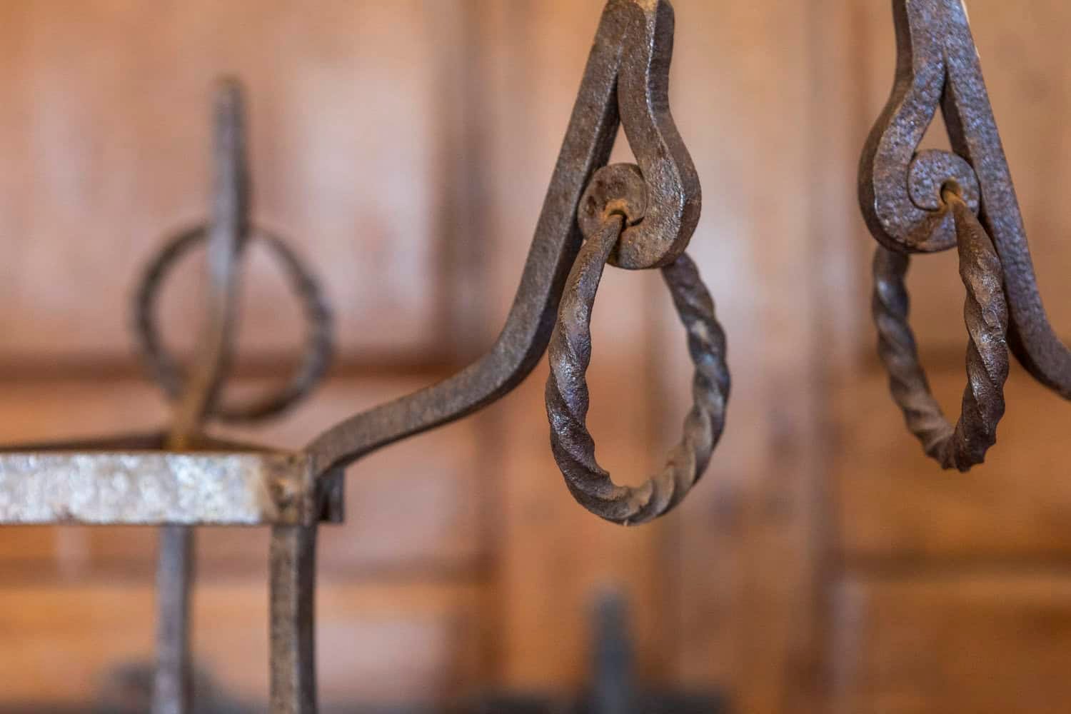 Pair of Italian Wrought-Iron Plant Stands with Scrolling Motifs, circa 1900 - JAA