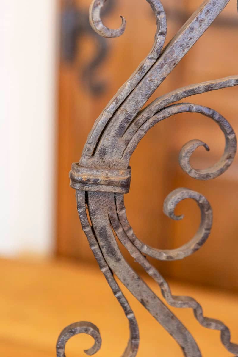 Pair of Italian Wrought-Iron Plant Stands with Scrolling Motifs, circa 1900 - JAA