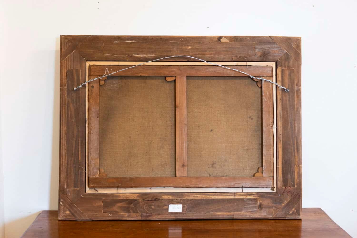 French 1870s Napoleon III Period Still-Life Painting with Giltwood Carved Frame - JAA