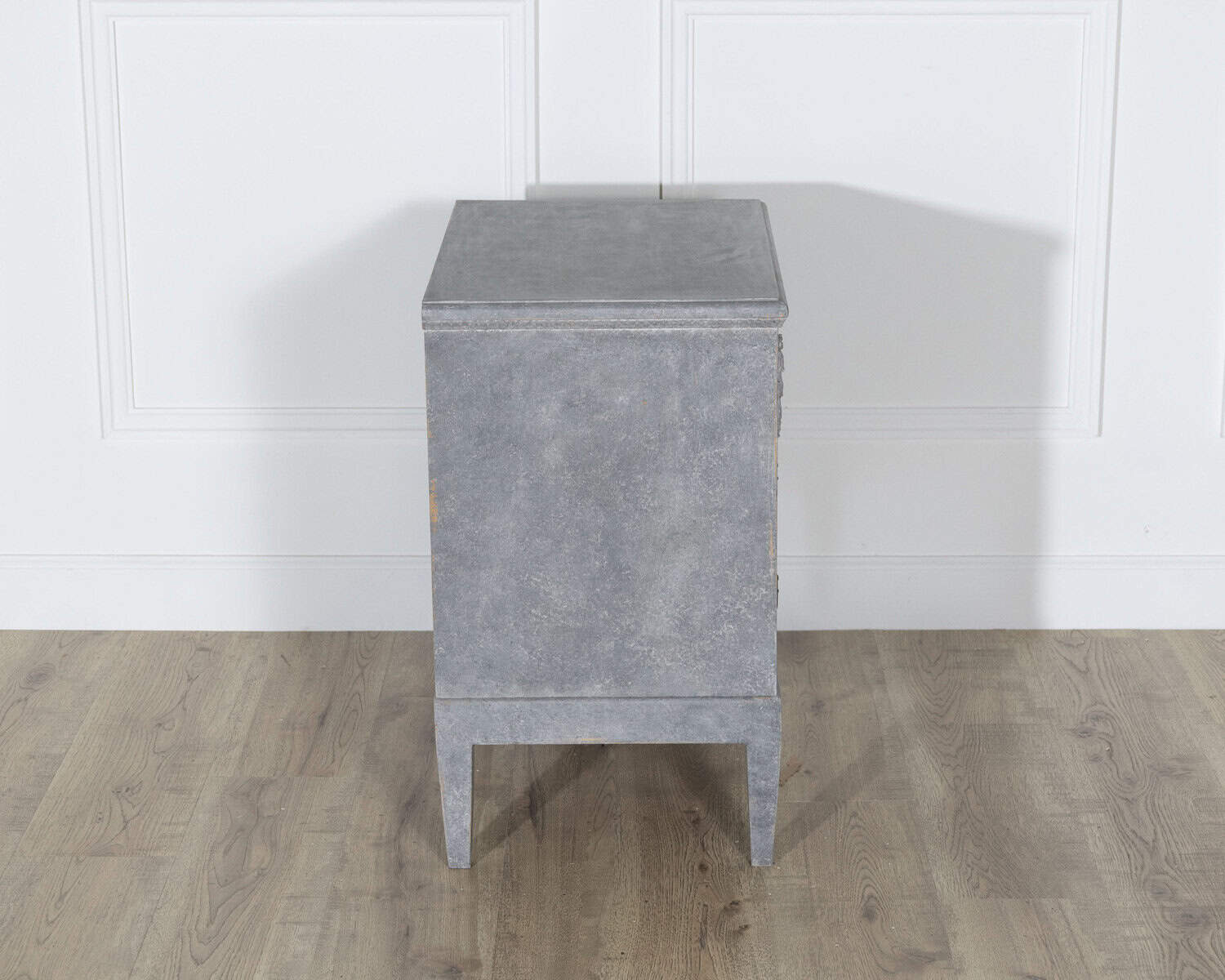 Swedish Painted Chest of Drawers in Grey-Blue, circa 1920 - JAA