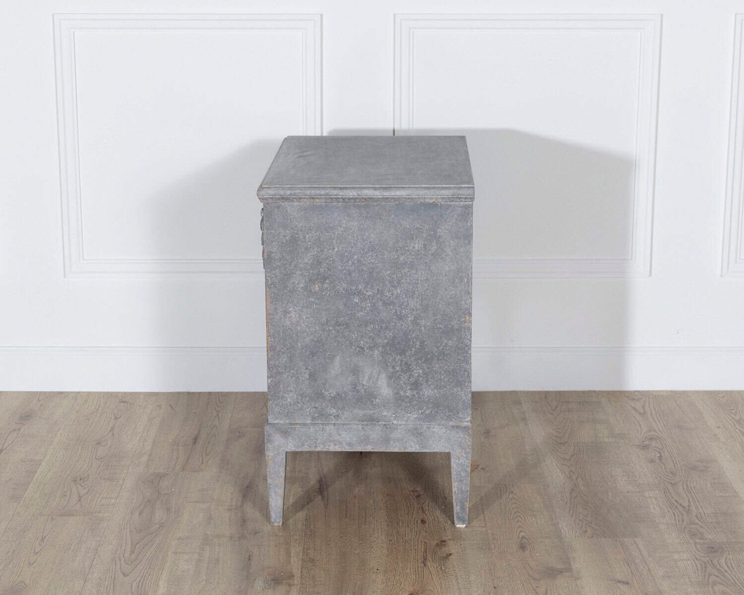 Swedish Painted Chest of Drawers in Grey-Blue, circa 1920 - JAA