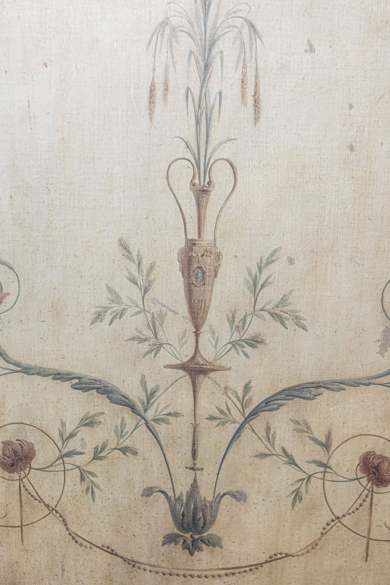 French 1850s Napoléon III Framed Architectural Panel with Allegory of the Arts - JAA