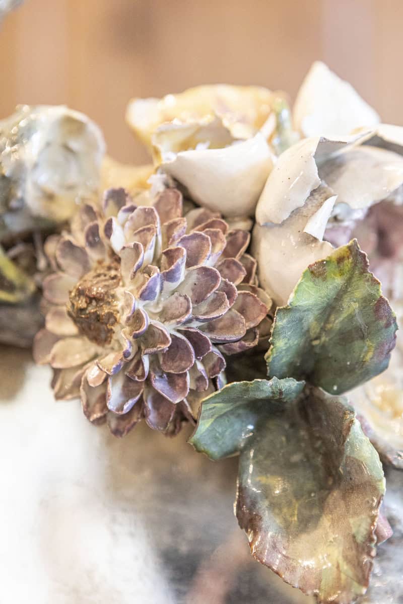 19th Century Italian Barbotine Mirror - JAA