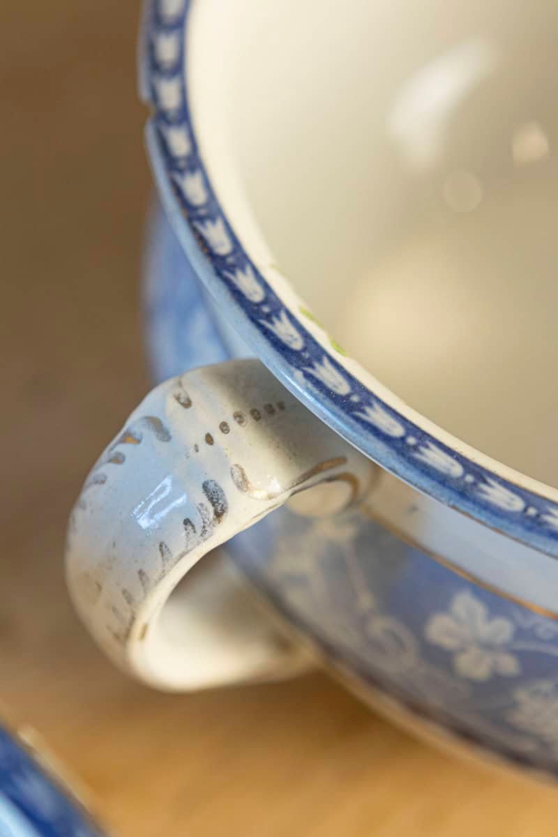 Pair of English Booths Blue and White China Bowls Produced for Harrods in London - JAA