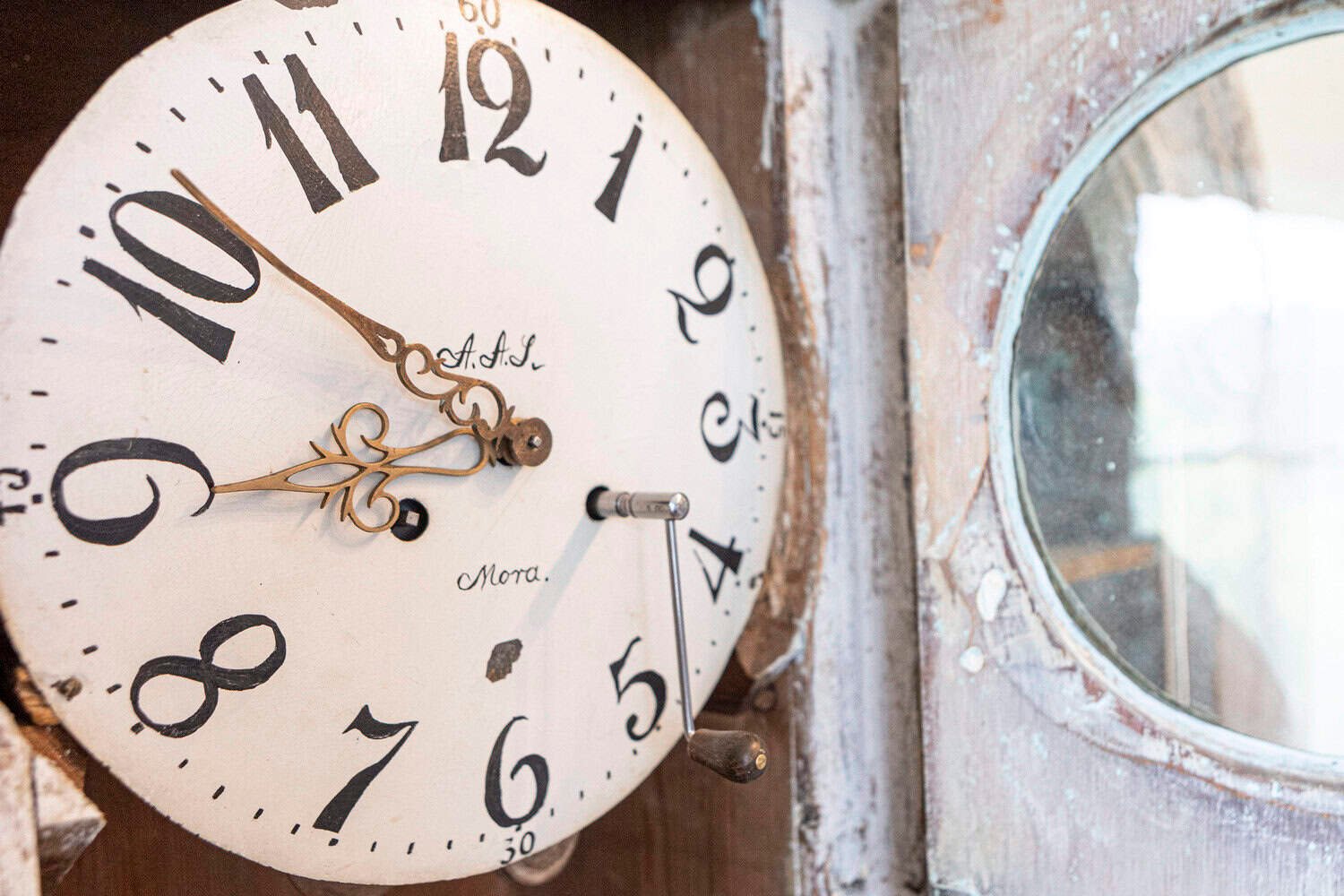 19th Century Swedish Clock Secretary Circa 1820 - JAA