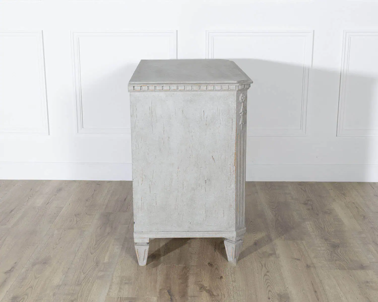 Pair of 19th Century Swedish Gustavian Painted Chests of Drawers - JAA