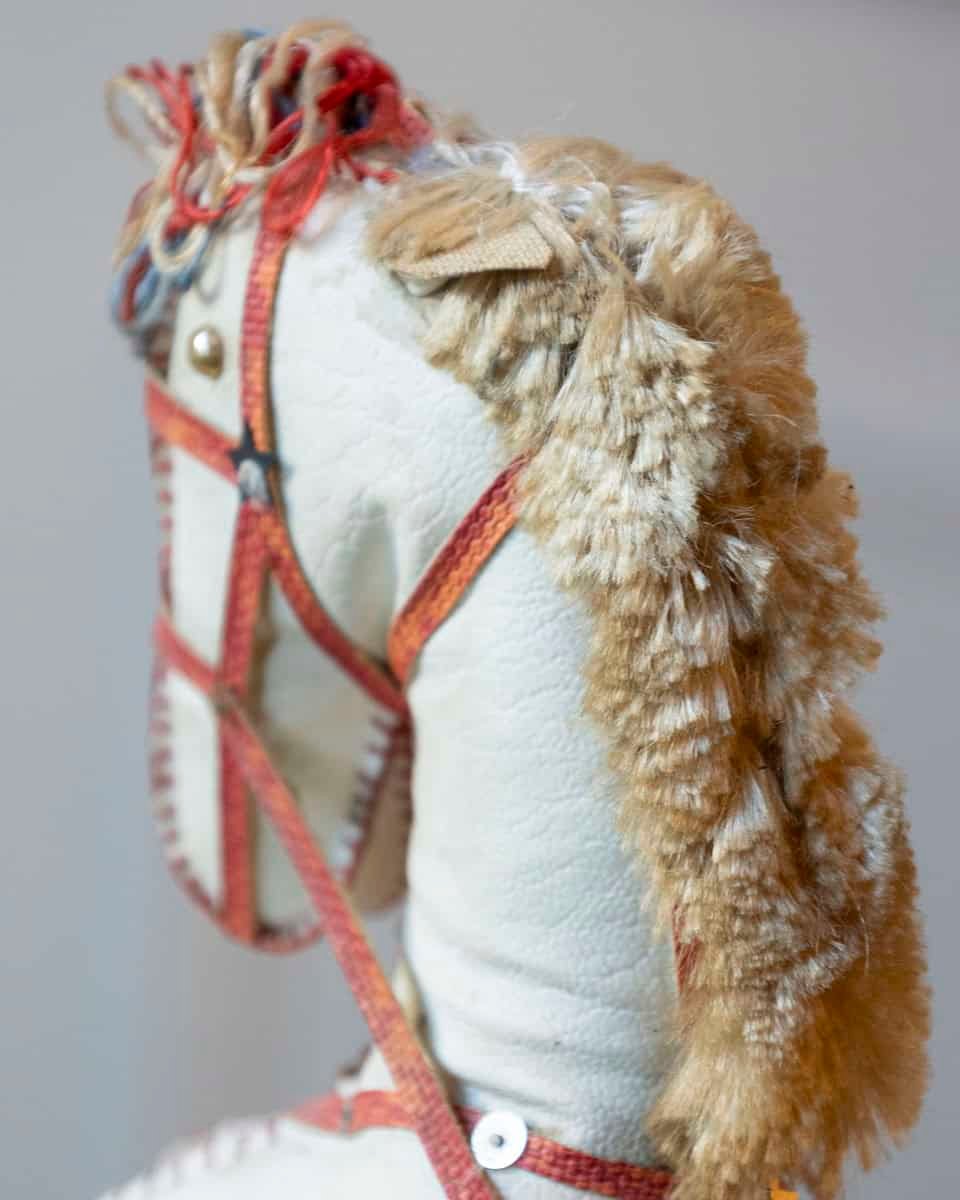 French Decorative Horse in Moleskin with Saddle and Harness, 20th Century - JAA