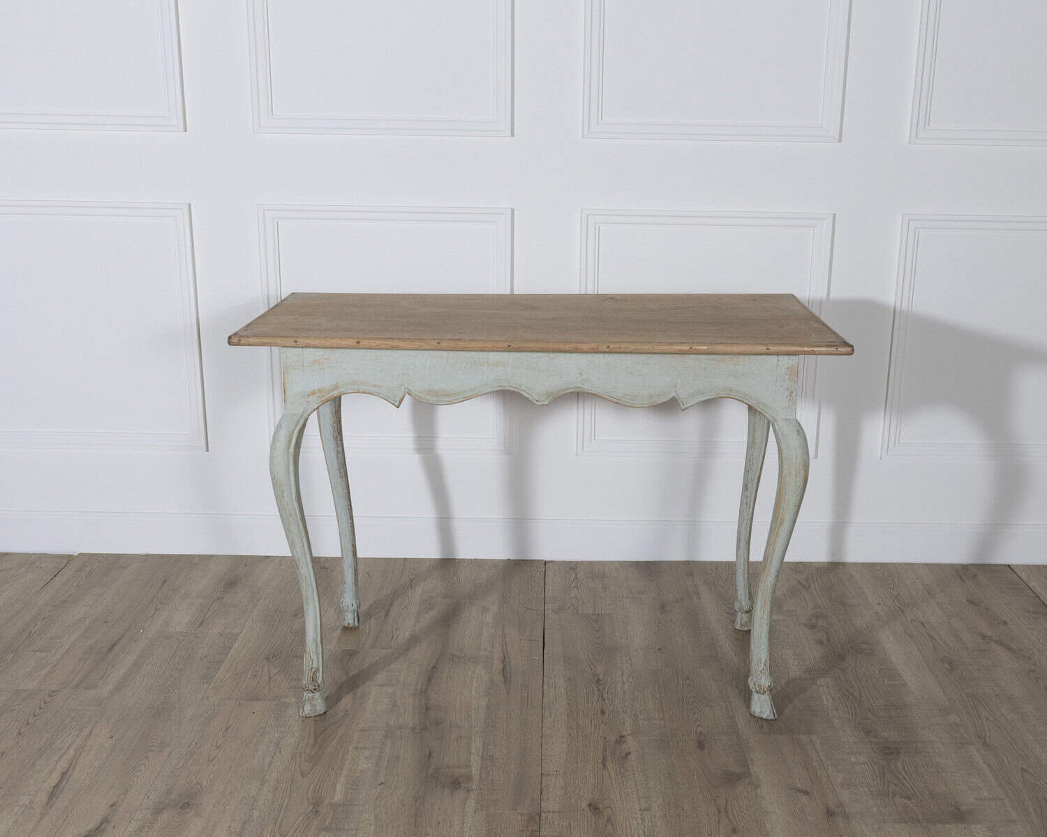 Louis XV Style Console Table with Oak Top, 19th Century - JAA