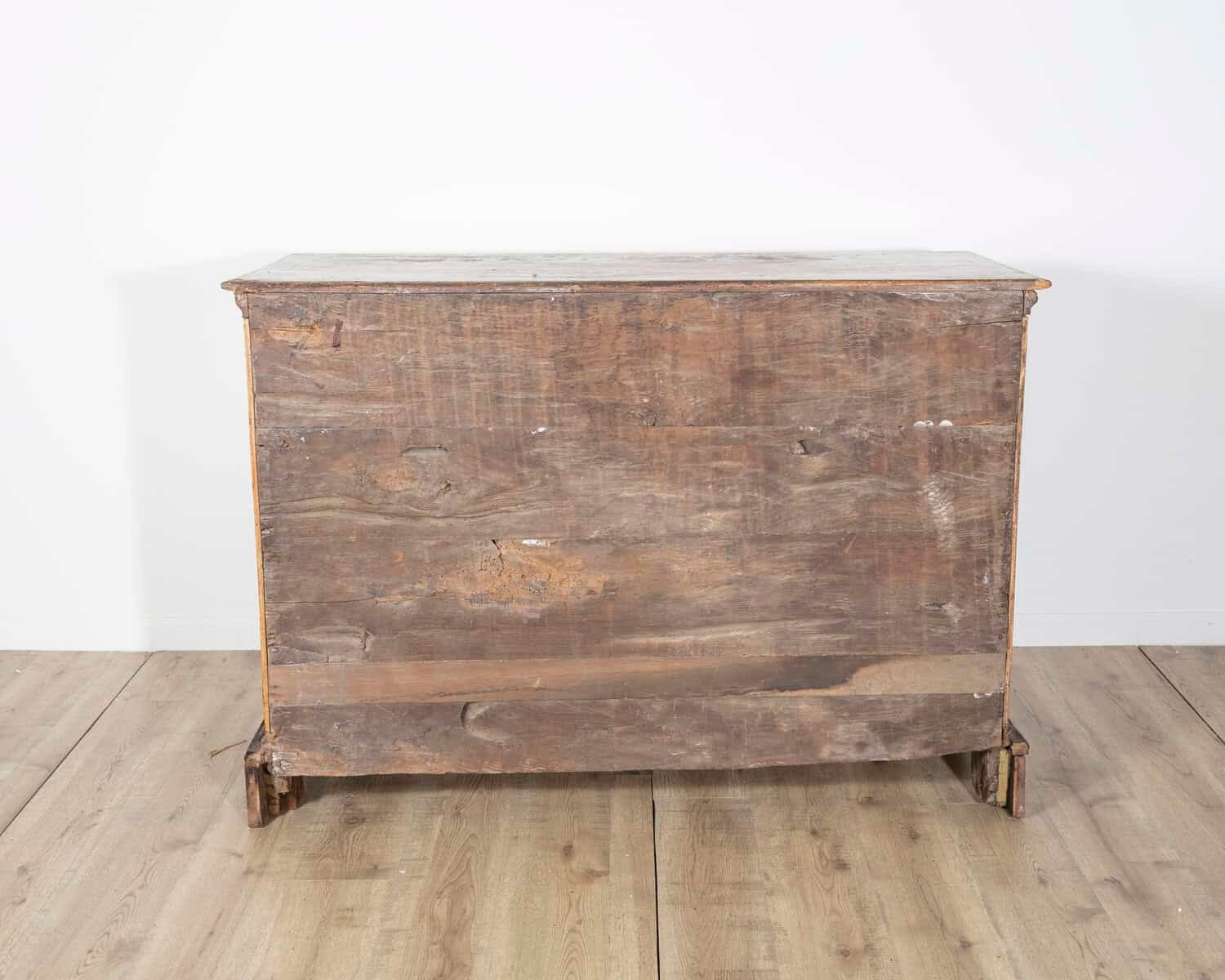 Emilian Bolognese Walnut Chest of Drawers with Rusticated Drawers, Mid-17th Century - JAA