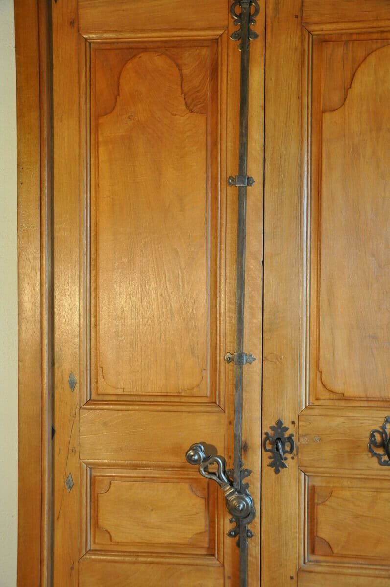 Antique Double-leaf Communicating Door In Double-sided Walnut, 19th Century - JAA