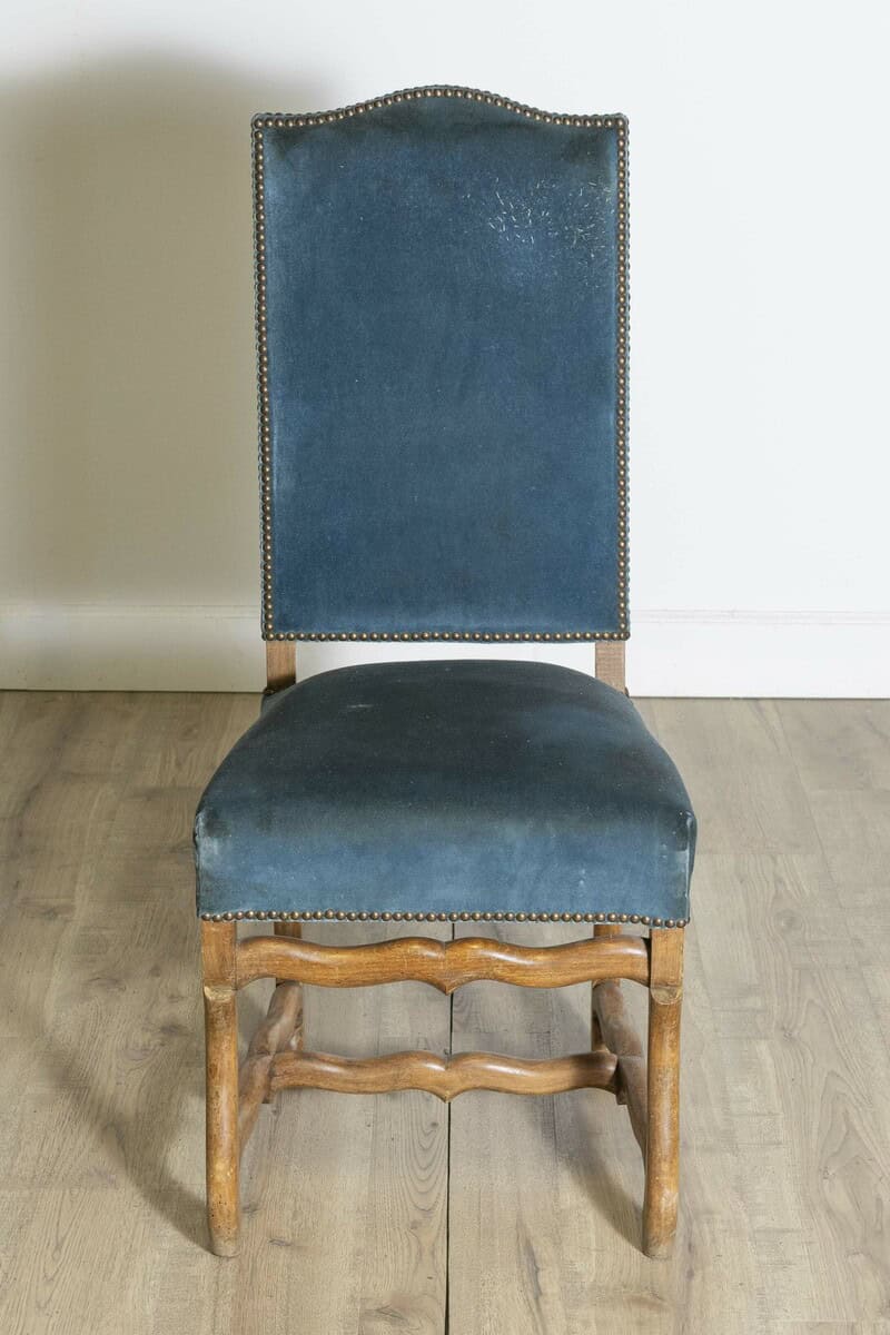 Set of Eight 20th Century French Mutton Leg Side Chairs - JAA