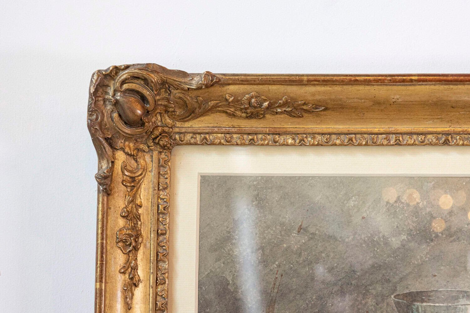 French Framed Still-Life Watercolor Signed Jacques Redelsperger, circa 1887 - JAA