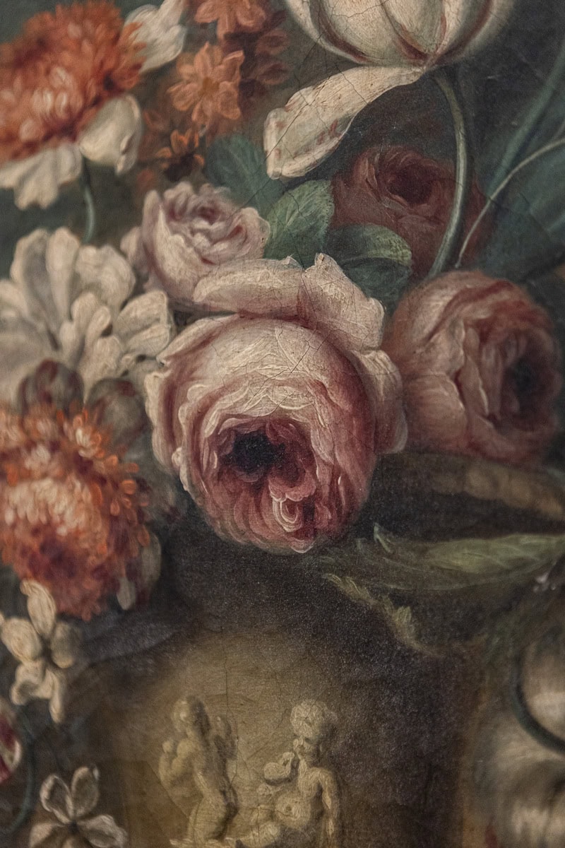 40% OFF at Checkout. French Framed Still-Life Oil Painting Depicting a Bouquet of Flowers, circa 1850 - JAA