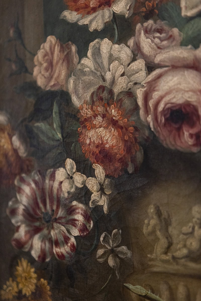 40% OFF at Checkout. French Framed Still-Life Oil Painting Depicting a Bouquet of Flowers, circa 1850 - JAA