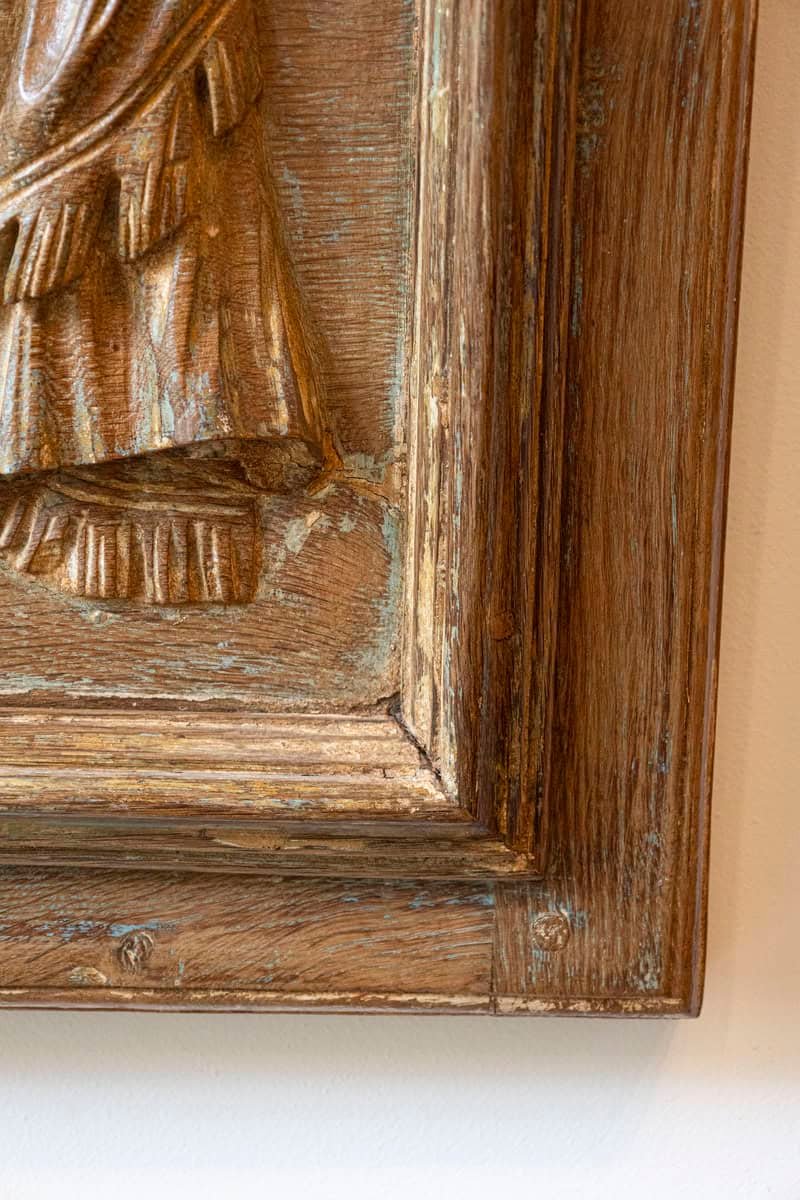 Pair of 18th Century Architectural Panels with Swags Hand-Carved in Low-Relief - JAA