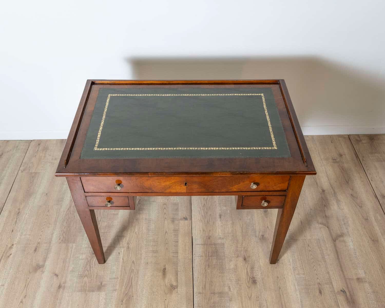Antique Directoire Table Writing Desk In Walnut - Italy 19th - JAA