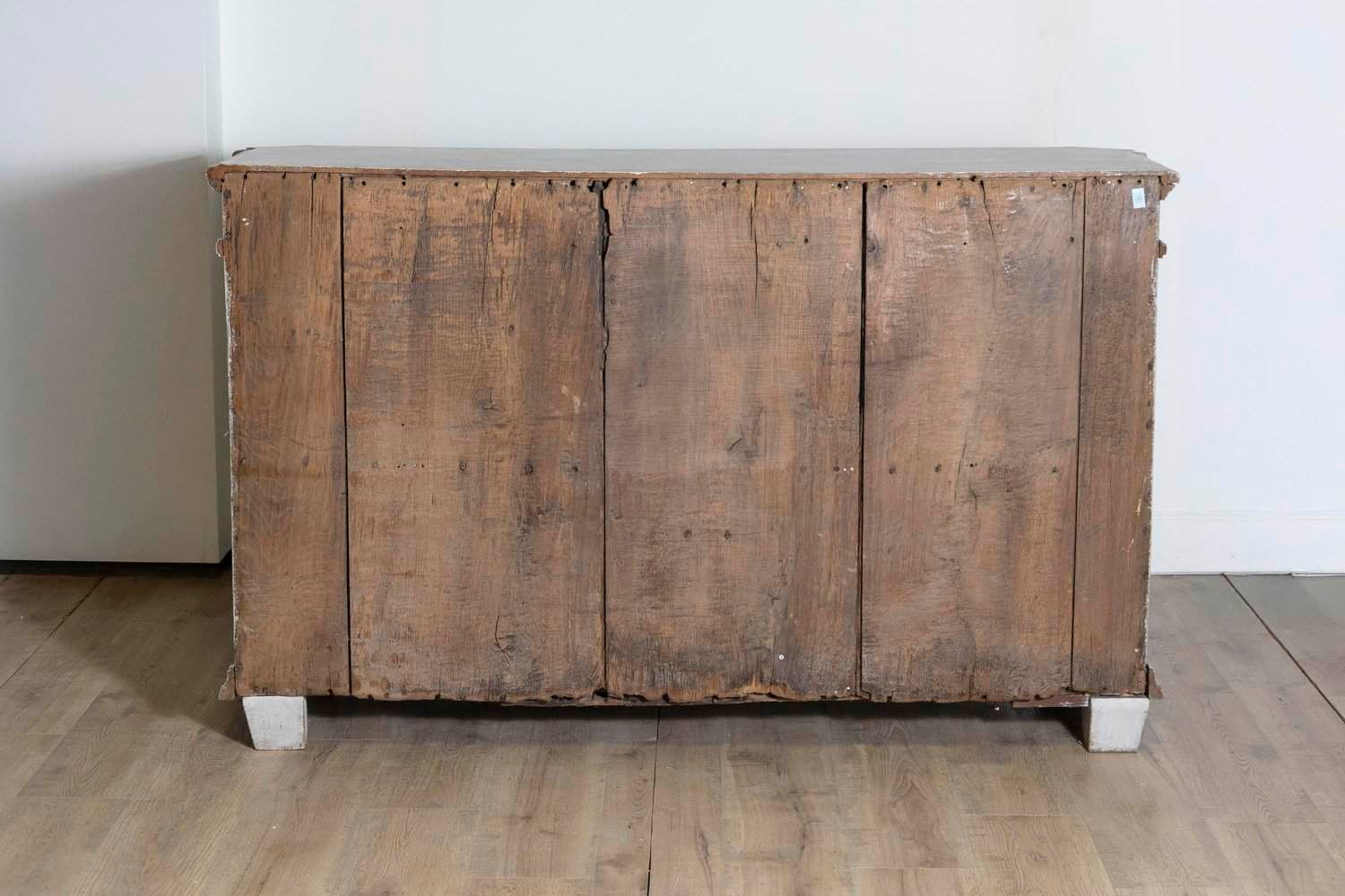 Late 18th Century Swedish Gustavian Painted Wood Sideboard with Fluted Pilasters - JAA