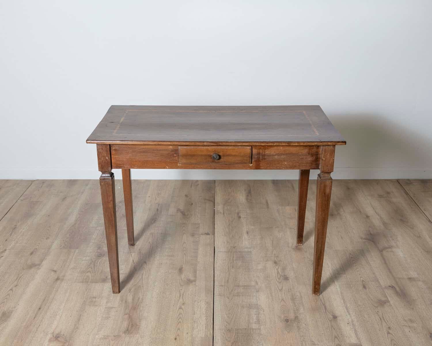 Louis XVI Walnut Table with Inlaid Top – Emilia, Late 18th Century - JAA