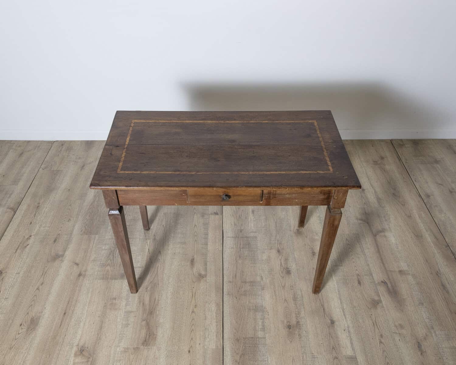 Louis XVI Walnut Table with Inlaid Top – Emilia, Late 18th Century - JAA