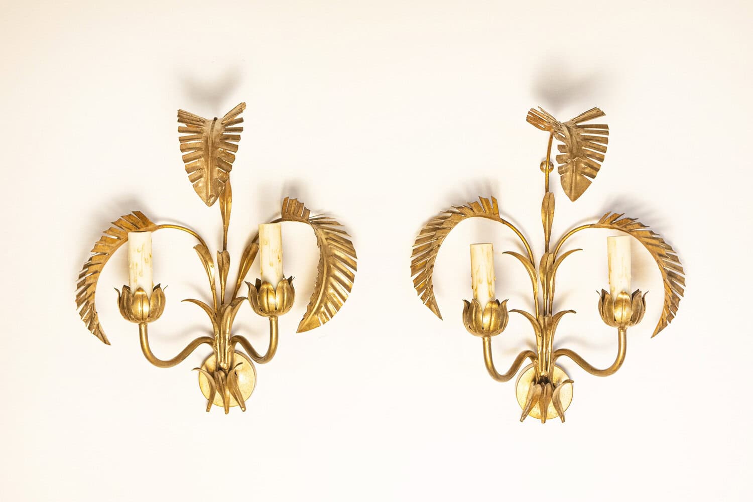 Pair of 20th Century French Sconces - Inspired By Maison Jansen - JAA