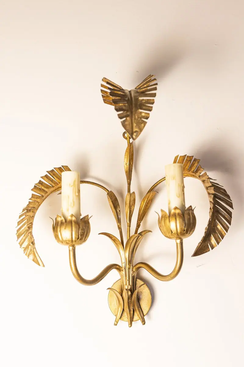 Pair of 20th Century French Sconces - Inspired By Maison Jansen - JAA
