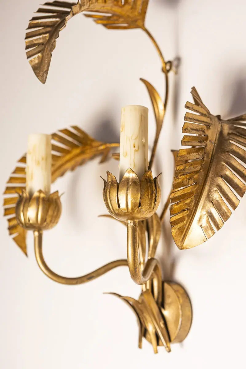 Pair of 20th Century French Sconces - Inspired By Maison Jansen - JAA