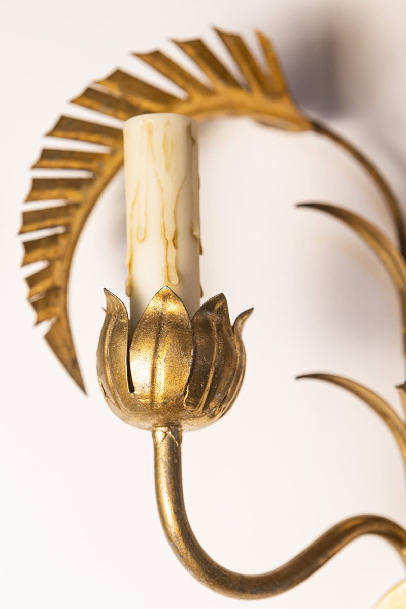 Pair of 20th Century French Sconces - Inspired By Maison Jansen - JAA