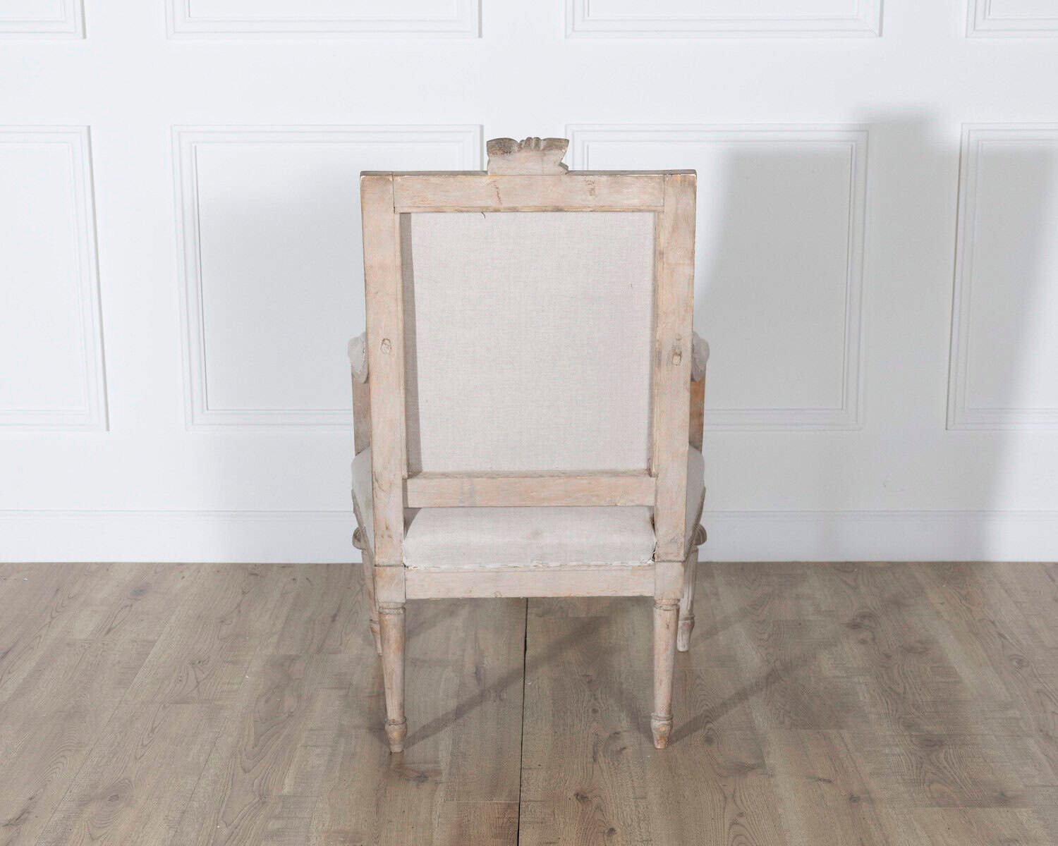 Pair of Early 20th Century Swedish Gustavian Style Carved Armchairs - JAA