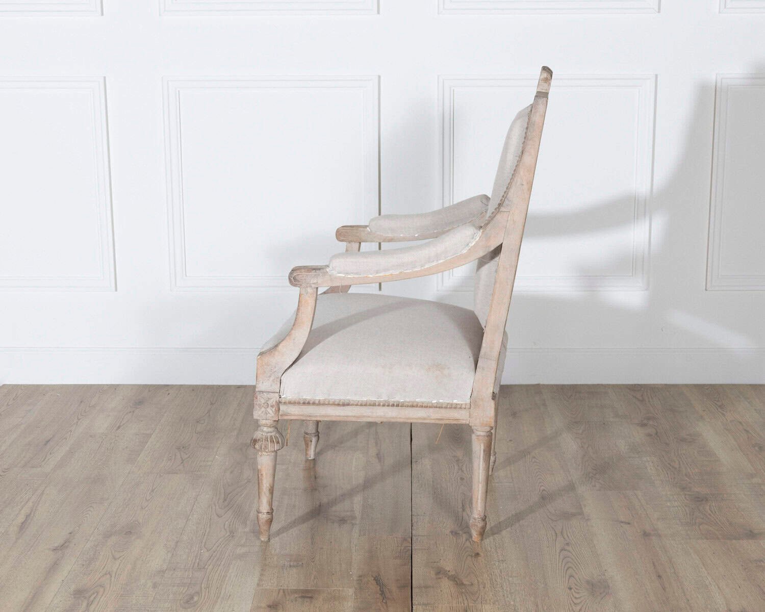 Pair of Early 20th Century Swedish Gustavian Style Carved Armchairs - JAA