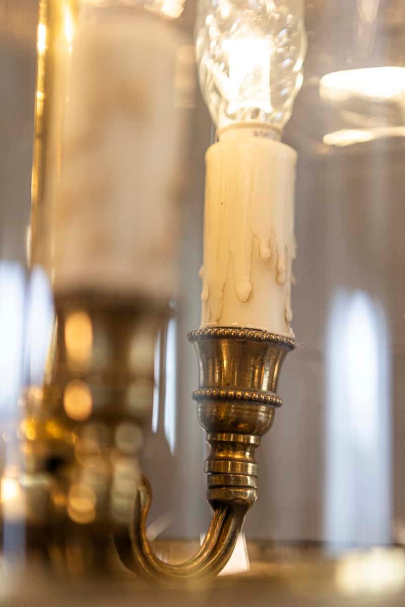 20th Century French Brass and Glass Lantern - JAA