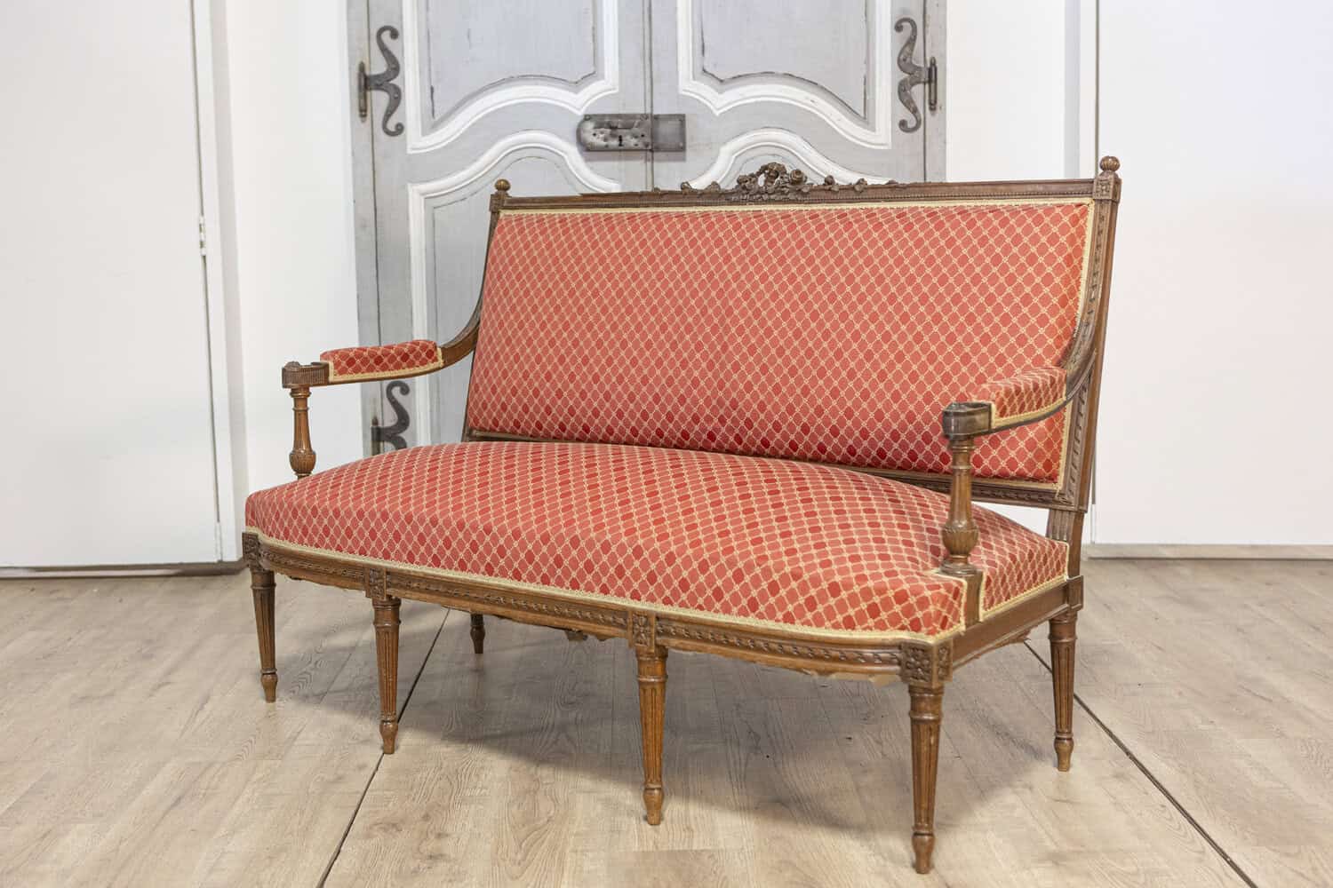 19th Century French Louis XVI Style Sofa Circa 1860 - JAA