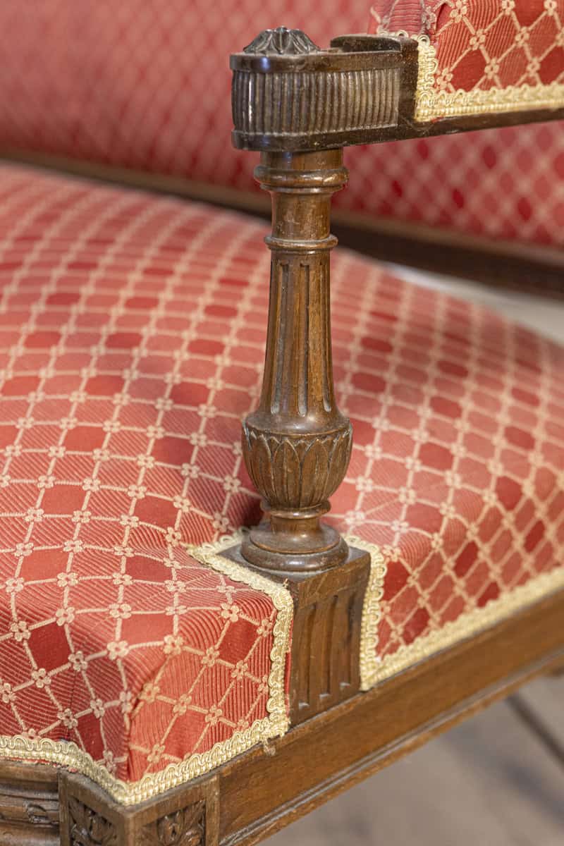 19th Century French Louis XVI Style Sofa Circa 1860 - JAA