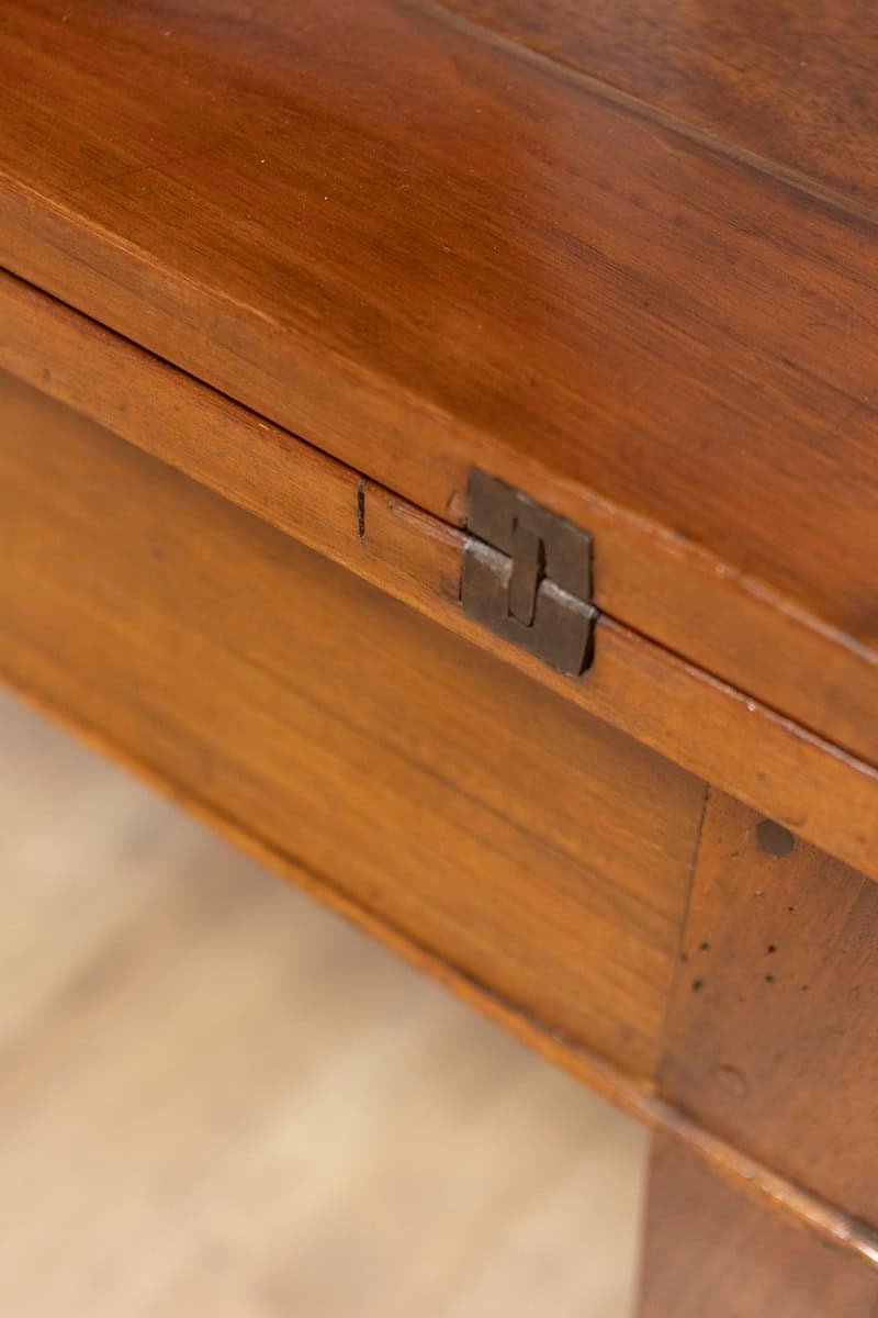 Italian Early 19th Century Walnut Folding Table with Tapered Legs - JAA