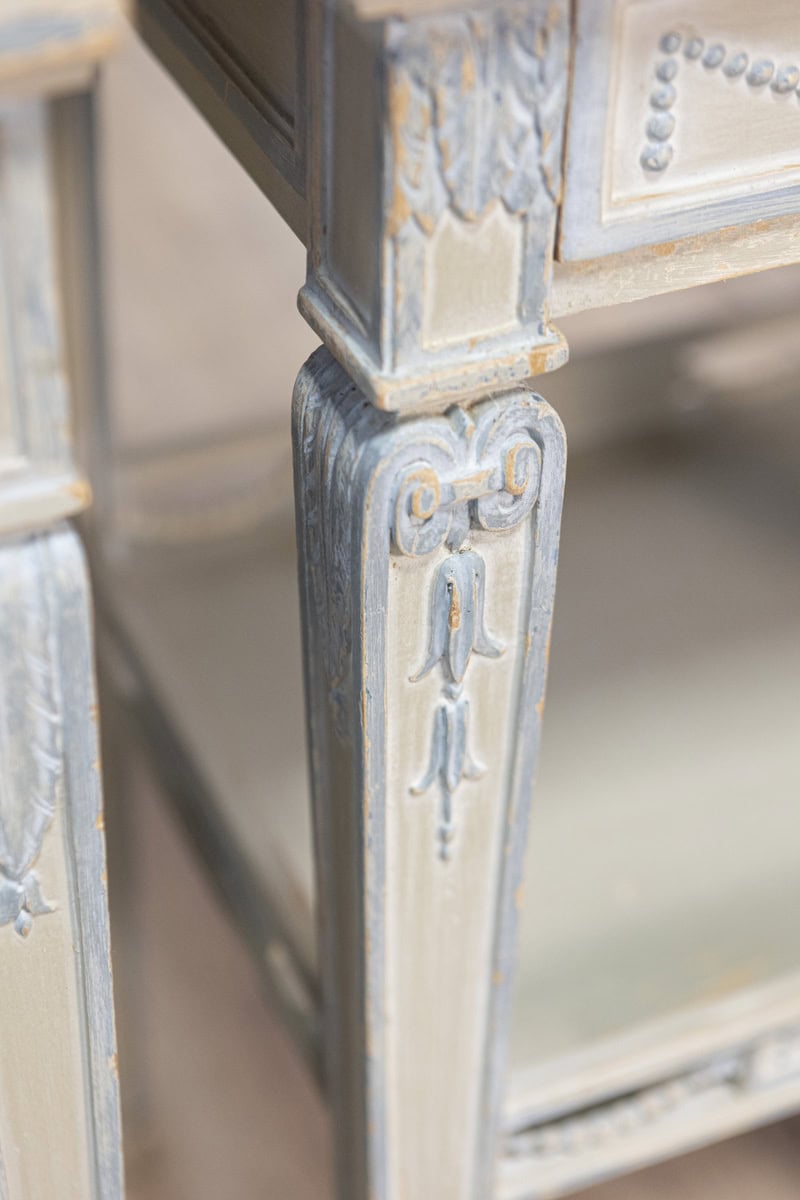 Pair of 19th Century French Marble Top Nightstands - JAA