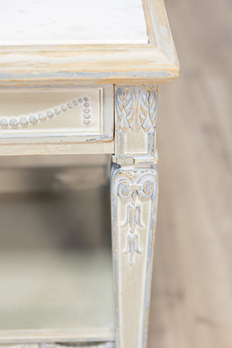 Pair of 19th Century French Marble Top Nightstands - JAA