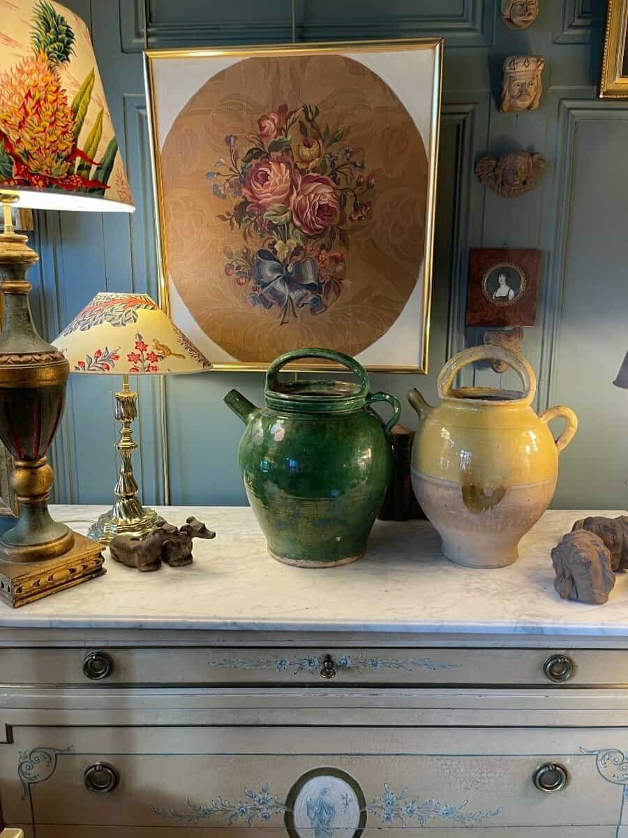 Yellow-Glazed Terracotta Jug, Late 19th–Early 20th Century - JAA