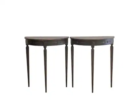 Pair of Demi-Lune Tables, Early 20th Century