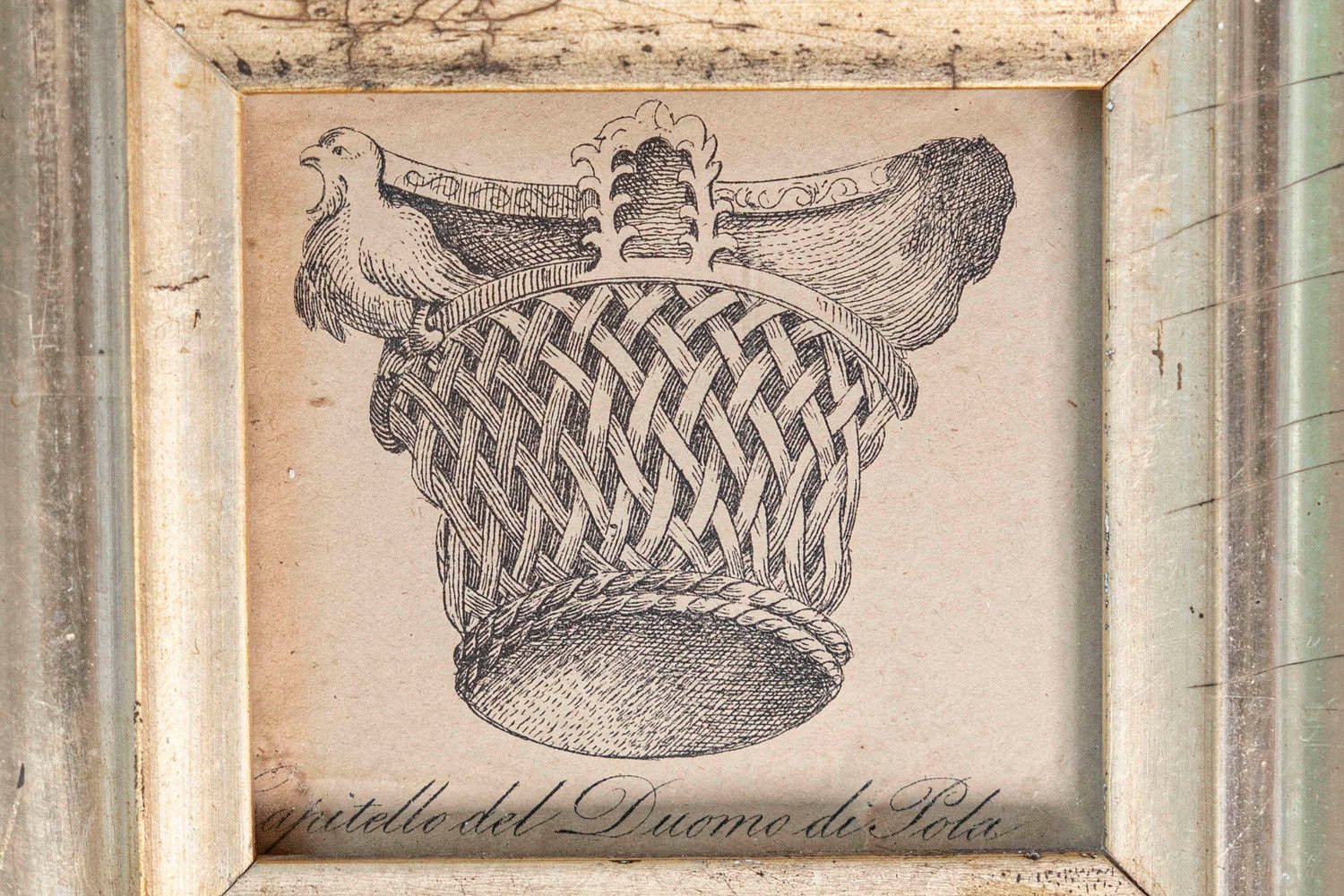 A Pair of Italian 19th Century Engravings Depicting Capitals in Silver Frames - JAA