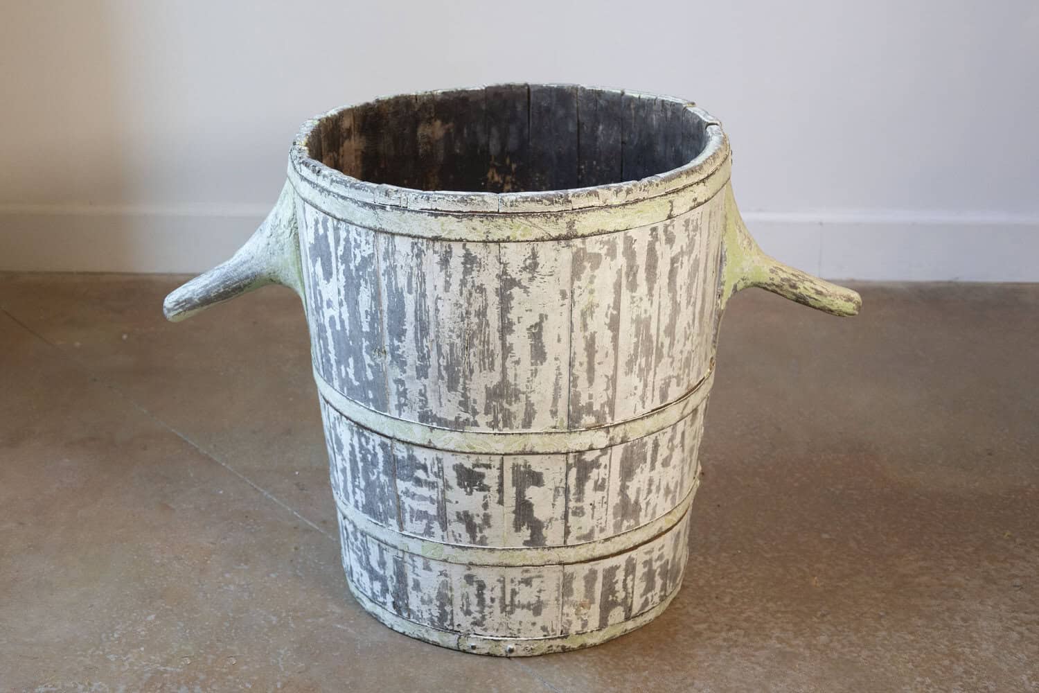 19th century French grape harvesting hod - JAA